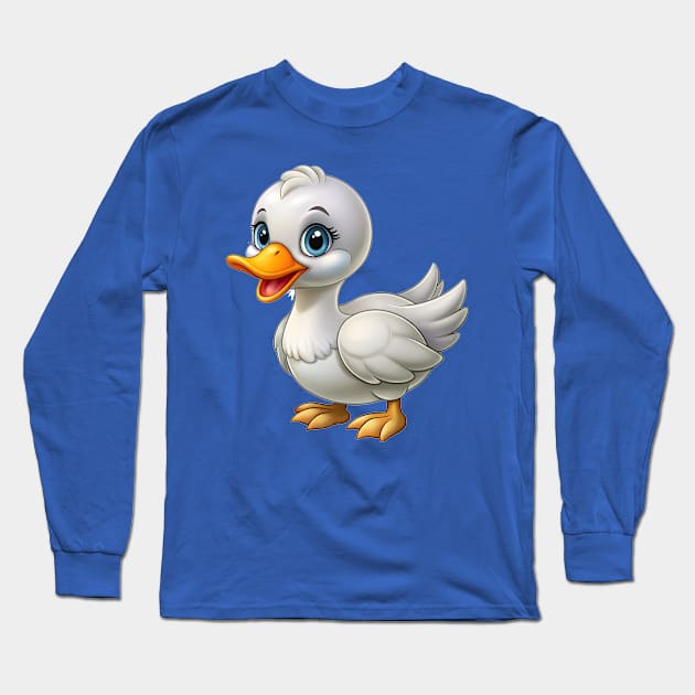 Cute Baby Goose Long Sleeve T-Shirt by Fashion Trove